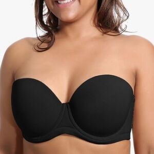 DELIMIRA Women's Underwire Contour Multiway Full Coverage Strapless Bra Plus